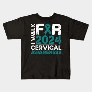 Cervical Awareness Walk 2024 Kids T-Shirt